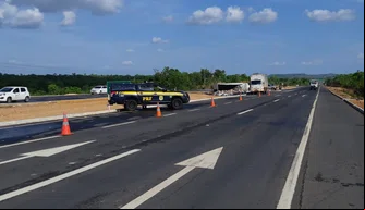 Polícia Rodoviária Federal na BR 316.