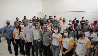 Equipe da secretaria Municipal de Economia Solidária de Teresina.