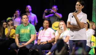 Primeira-dama Michele Bolsonaro visita Teresina