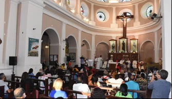 Missa na Igreja São Benedito