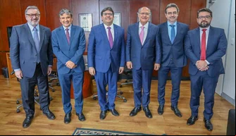 Rafael Fonteles se reúne com ministros e Geraldo Alckmin em Brasília.