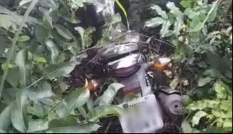 Motocicleta recuperada no loteamento Uruguai em Teresina.