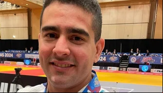 O militar Pedro Bento no campeonato em Las Vegas