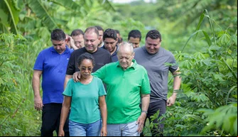 Silvio Mendes visita os campos agrícolas Soim e Tapuia