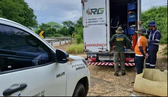 Fiscalização em rodovia Semarh