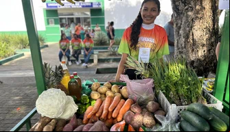 Comerciante na III Feira da Fartura de Esperantina