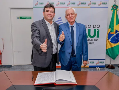 Rafael Fonteles transmite cargo ao vice-governador e embarca para Oriente Médio