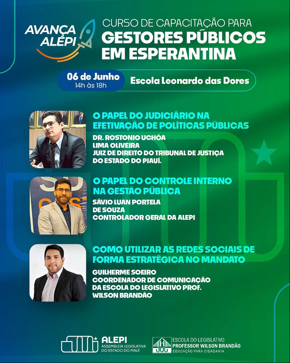Cursos de capacitação para gestores públicos em Esperantina